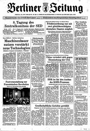 Berliner Zeitung Online-Archiv vom 23.06.1989