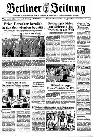 Berliner Zeitung Online-Archiv vom 28.06.1989