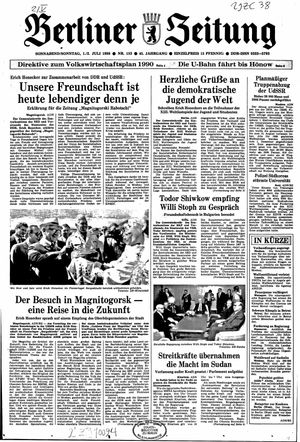 Berliner Zeitung Online-Archiv on Jul 1, 1989