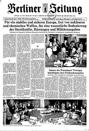 Berliner Zeitung Online-Archiv on Jul 10, 1989