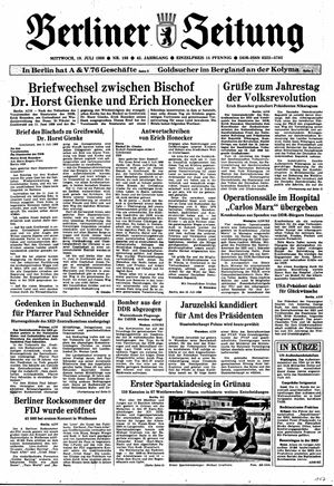 Berliner Zeitung Online-Archiv on Jul 19, 1989