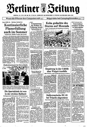 Berliner Zeitung Online-Archiv vom 28.07.1989