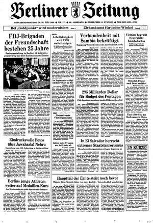 Berliner Zeitung Online-Archiv vom 29.07.1989
