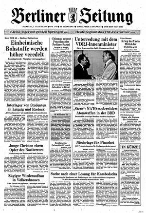 Berliner Zeitung Online-Archiv vom 01.08.1989