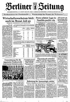 Berliner Zeitung Online-Archiv vom 05.08.1989