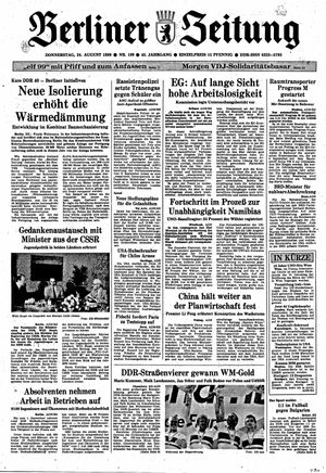 Berliner Zeitung Online-Archiv vom 24.08.1989