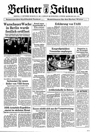 Berliner Zeitung Online-Archiv vom 12.09.1989