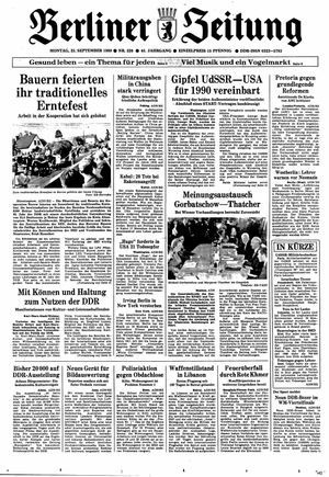 Berliner Zeitung Online-Archiv on Sep 25, 1989