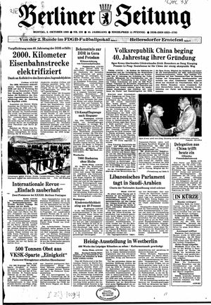 Berliner Zeitung Online-Archiv vom 02.10.1989