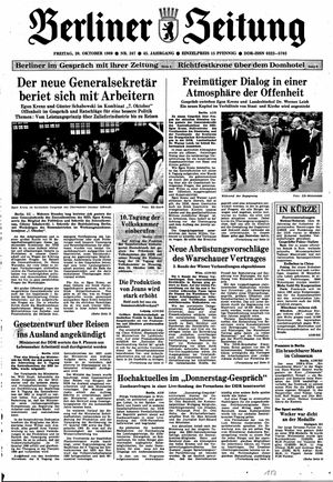 Berliner Zeitung Online-Archiv vom 20.10.1989