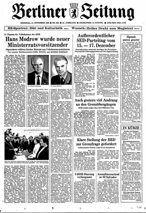 Berliner Zeitung Online-Archiv on Nov 14, 1989