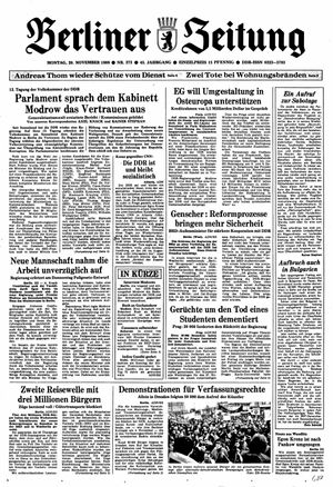 Berliner Zeitung Online-Archiv vom 20.11.1989