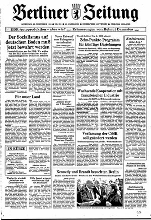 Berliner Zeitung Online-Archiv vom 29.11.1989