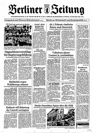 Berliner Zeitung Online-Archiv vom 27.01.1990