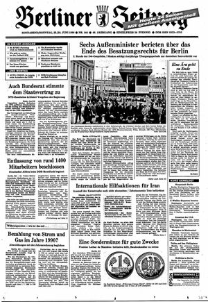Berliner Zeitung Online-Archiv vom 23.06.1990