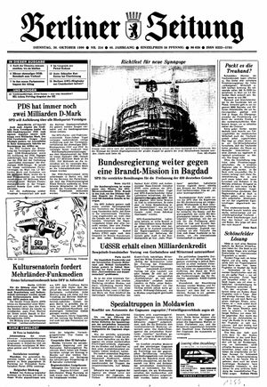 Berliner Zeitung Online-Archiv vom 30.10.1990