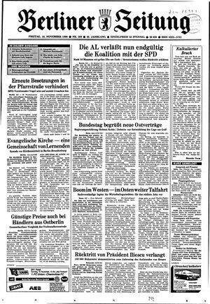 Berliner Zeitung Online-Archiv vom 16.11.1990