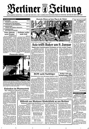 Berliner Zeitung Online-Archiv vom 05.01.1991