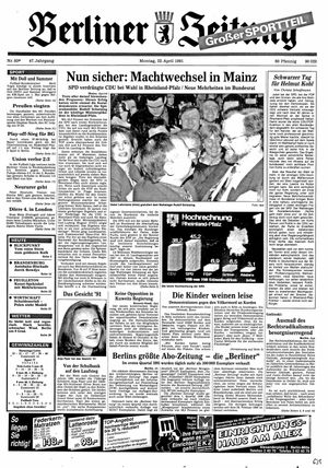 Berliner Zeitung Online-Archiv on Apr 22, 1991
