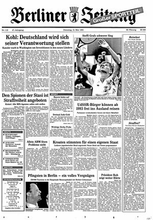 Berliner Zeitung Online-Archiv vom 21.05.1991