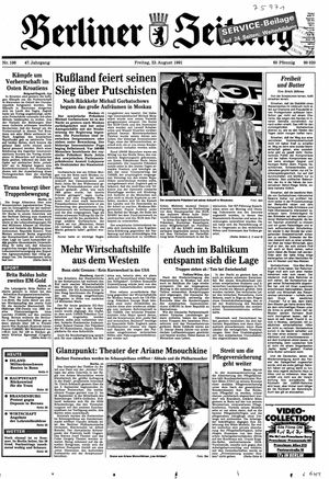 Berliner Zeitung Online-Archiv vom 23.08.1991