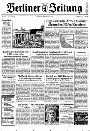 Berliner Zeitung Online-Archiv on Sep 18, 1991