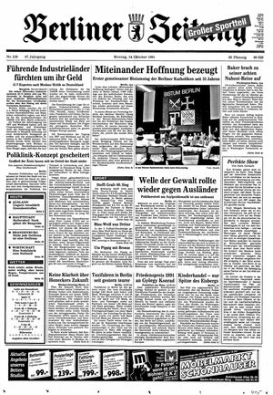 Berliner Zeitung Online-Archiv vom 14.10.1991