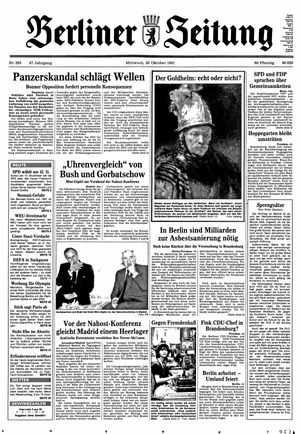 Berliner Zeitung Online-Archiv vom 30.10.1991