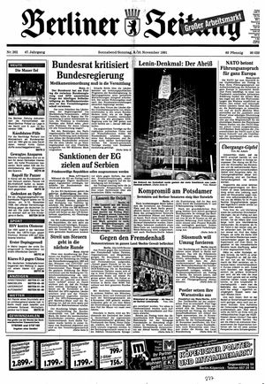 Berliner Zeitung Online-Archiv on Nov 9, 1991
