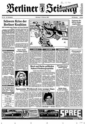 Berliner Zeitung Online-Archiv on Feb 17, 1992
