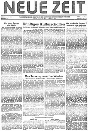 Neue Zeit Online-Archiv on Feb 1, 1946