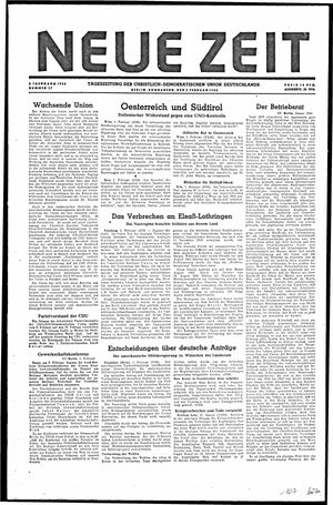 Neue Zeit Online-Archiv on Feb 2, 1946