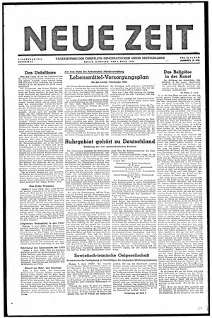Neue Zeit Online-Archiv on Apr 9, 1946
