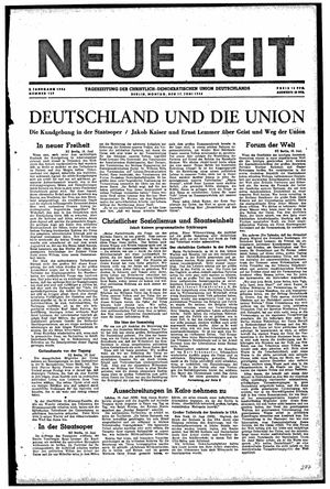 Neue Zeit Online-Archiv vom 17.06.1946