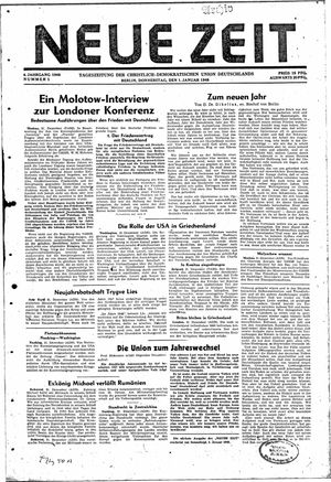 Neue Zeit Online-Archiv on Jan 1, 1948