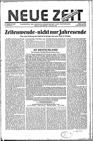 Neue Zeit Online-Archiv on Jan 1, 1949