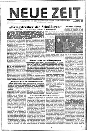Neue Zeit Online-Archiv vom 03.04.1951