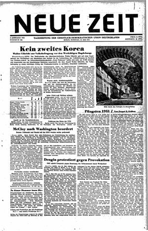 Neue Zeit Online-Archiv vom 13.05.1951