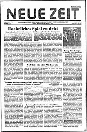 Neue Zeit Online-Archiv vom 04.10.1951