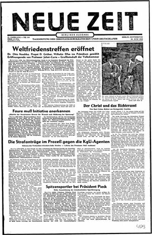 Neue Zeit Online-Archiv vom 23.06.1955