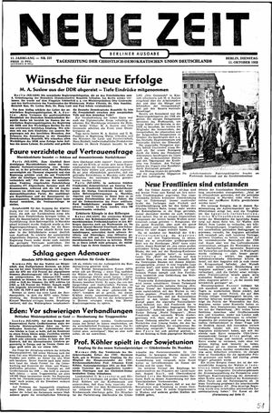 Neue Zeit Online-Archiv vom 11.10.1955