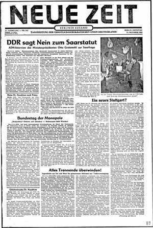 Neue Zeit Online-Archiv on Oct 18, 1955