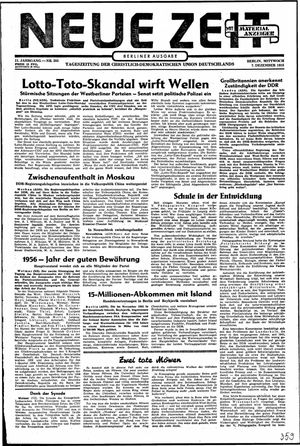 Neue Zeit Online-Archiv vom 07.12.1955
