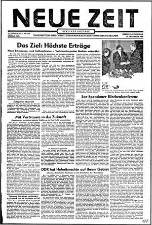 Neue Zeit Online-Archiv vom 15.12.1955