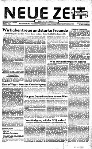 Neue Zeit Online-Archiv vom 31.12.1955
