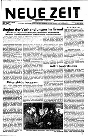 Neue Zeit Online-Archiv on Jan 5, 1957