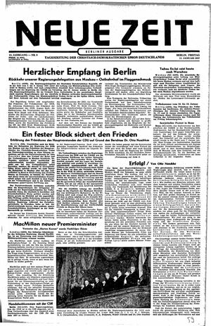 Neue Zeit Online-Archiv on Jan 11, 1957