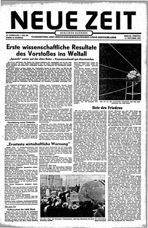 Neue Zeit Online-Archiv vom 11.10.1957