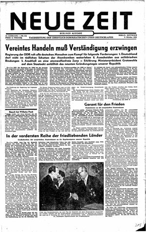 Neue Zeit Online-Archiv vom 08.10.1958