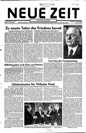 Neue Zeit Online-Archiv vom 03.01.1959